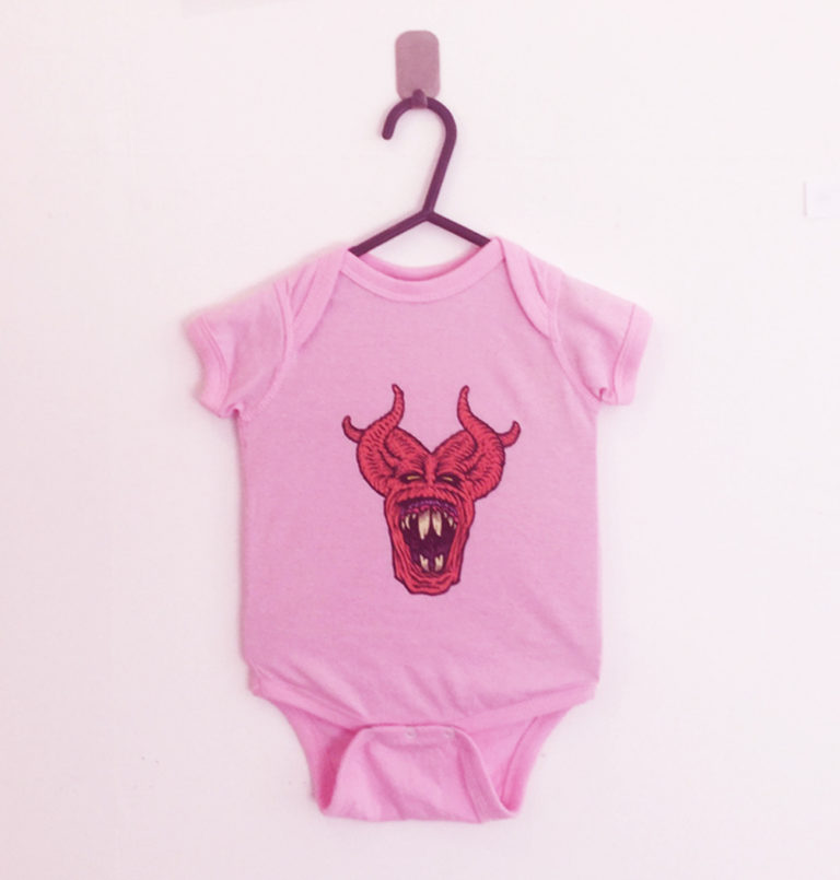 RABBIT DEMON BABY GROW: By Mikal Dyas